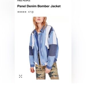 Panel Denim Bomber Jacket
FREE PEOPLE